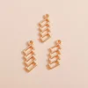 Charm Anhänger Rechtecke Gold 1 Stück