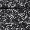 Chiffon Blüten Schwarz Ecru