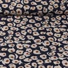 Chiffon Blumen Abstrakt Navy Sand