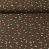 Chiffon Blumen Grün Pink
