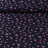 Chiffon Blumen Navy Pink
