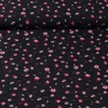 Chiffon Blumen Schwarz Pink