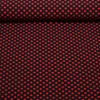 Chiffon Punkte Polka Dots Schwarz Rot