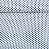 Chiffon Punkte Polka Dots Weiß Marine