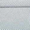 Chiffon Punkte Polka Dots Weiß Schwarz