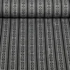 Jacquard Canvas - Mexiko Streifen Mix Schwarz Grau