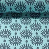 Jacquard Jersey "Look Stepper" Türkis