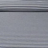 Jacquard Jersey Streifen Midi Ecru Schwarzblau