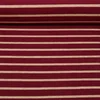 Jacquard Strickjersey Streifen Bordeaux Beige
