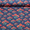 Jersey Digitaldruck Mohnblumen Jeansblau