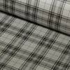Kunstleder Tartan grau