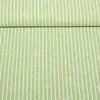 Leinen Cotton Streifen Hellgrün