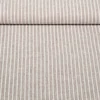 Leinen Cotton Streifen Taupe