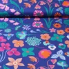 Popeline "Meadow Flower" Lilablau