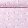 Regenjackenstoff Aqua Protect Einhörner Rosa