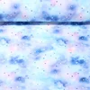 Regenjackenstoff Aqua Protect Wasserfarben Blau