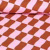 Softsweat Rechtecke Welle Rosa Braun