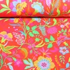 Sommersweat French Terry Boho Blüten Rot