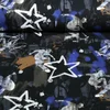 Sommersweat French Terry Graffiti Board Blau