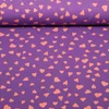 Sommersweat French Terry Herzen Lila