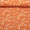 Sommersweat French Terry Kleine Pinselstriche Orange