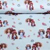 Sommersweat French Terry Puppen Hellblau