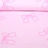 Sommersweat French Terry Schleifen Glitzer Rosa