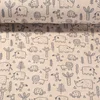 Stretch Frottee Tiere Sand