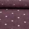 Teddyfleece Blümchen Bestickt Rosenholz