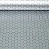 Thermo Futterstoff Waben Silber Schwarz
