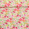 Viskose Blumen Aquarell Ecru