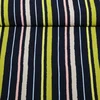 Viskose Crepe Streifen Mix Navy Grün