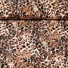 Viskose Gepardmuster Klein Beige Schwarz