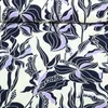 Viskose - Stretch Blumen Ecru