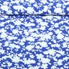 Viskose - Stretch Blumen Kobaltblau