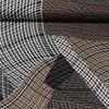 Viskose Twill Linien Schwarz Nougat