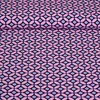 Viskose Webware Retro Nachtblau Rosa