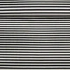 Viskosejersey Streifen 5 mm Weiß Navy