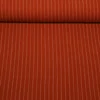 Viskoseleinen Slub Streifen Ziegelrot