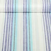 Viskoseleinen Streifen Blau Garngefärbt