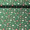 Weihnachtspopeline Zuckerstangen Grün