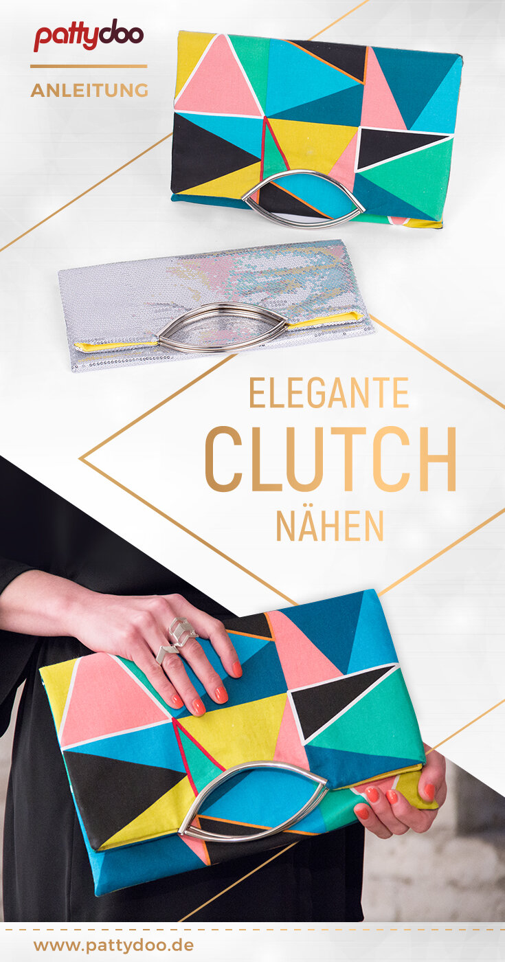 Kostenloses Schnittmuster Clutch nähen