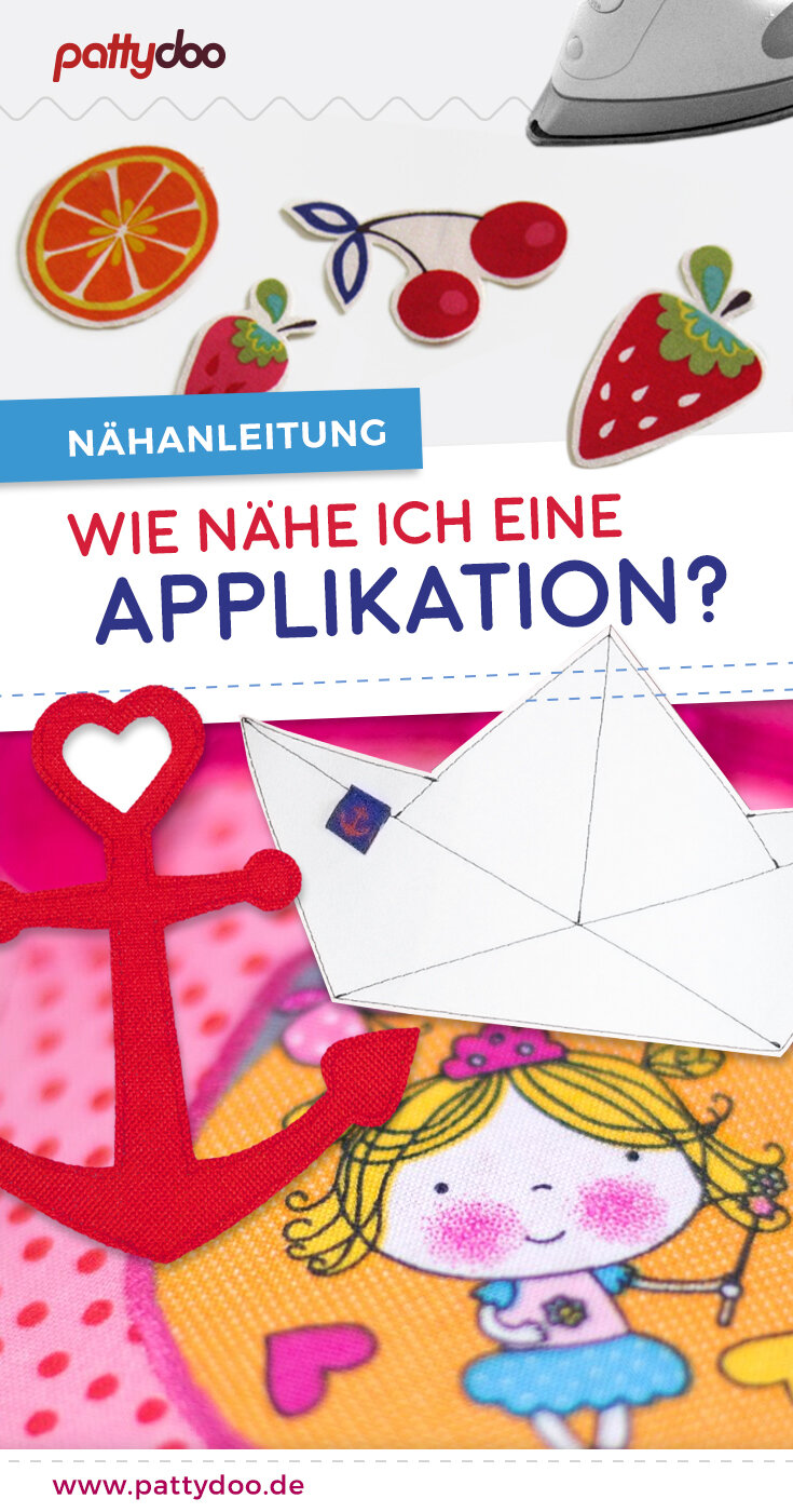 Nähanleitung Applikation aufnähen