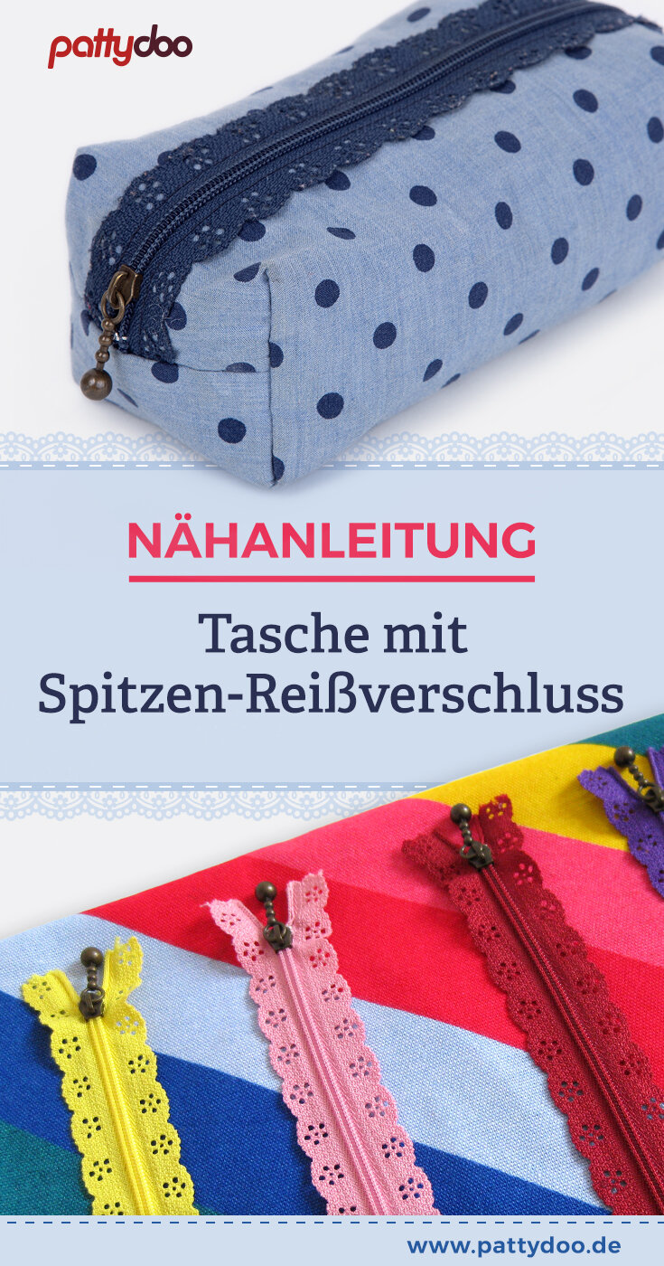 Nähanleitung gratis Tasche Kosmetiktasche Stiftemäppchen Nähanleitung gratis Tasche Kosmetiktasche Stiftemäppchen