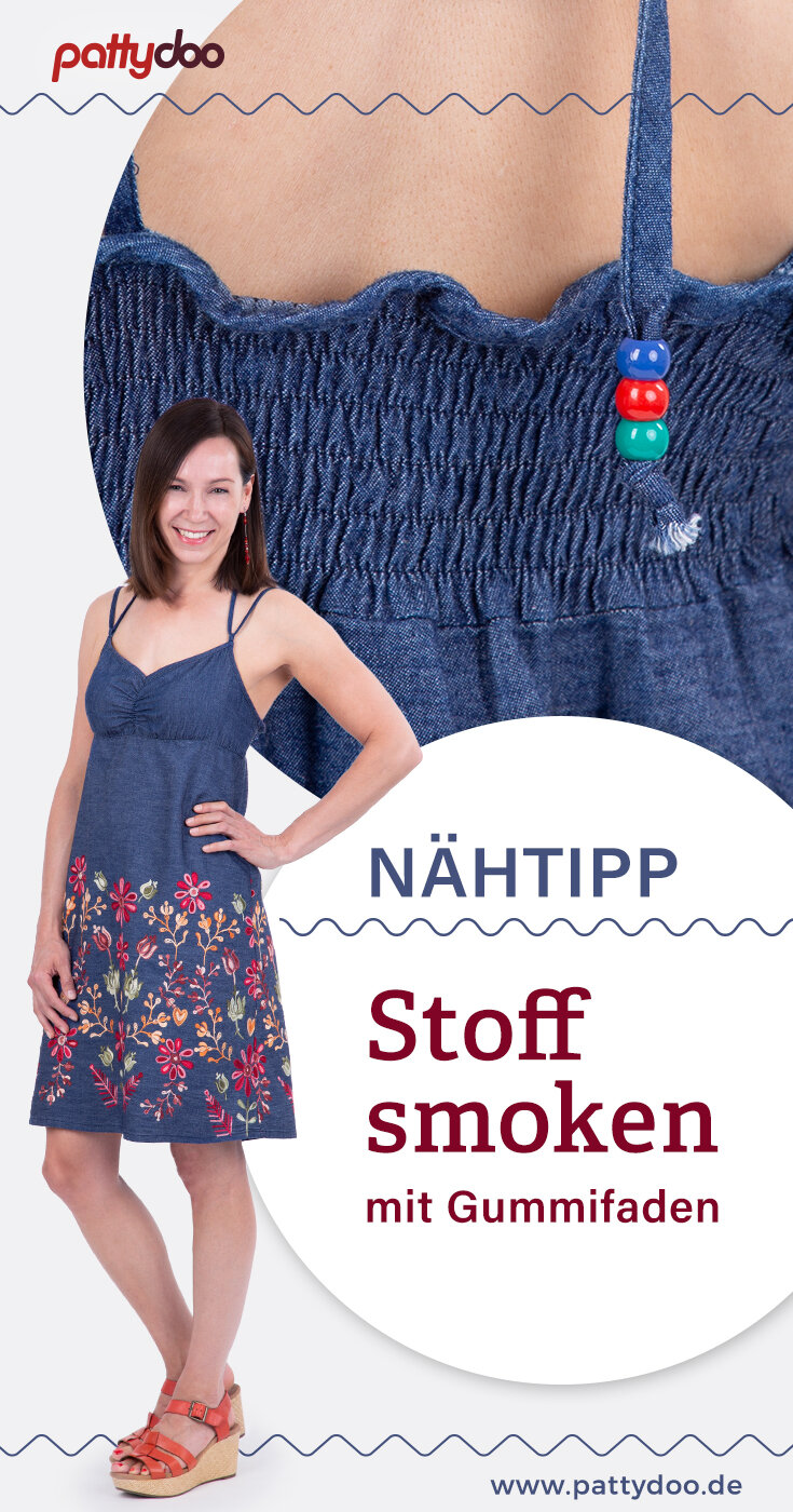 Stoff smoken Nähmaschine Kleider nähen Smoknähte Stoff smoken Nähmaschine Kleider nähen Smoknähte