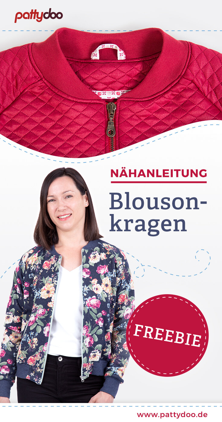 Kostenlose Nähanleitung Blousonkragen nähen