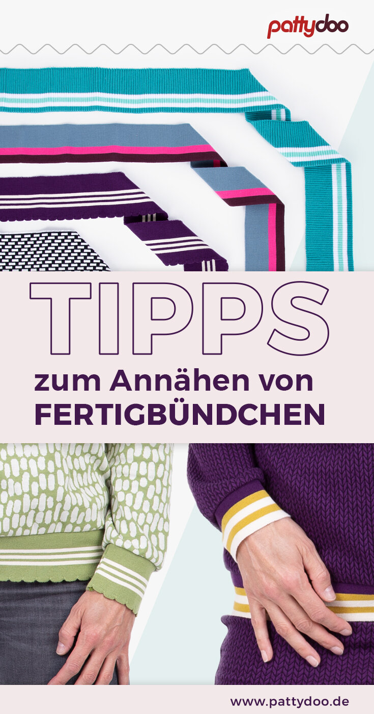 Tipps Fertigbündchen nähen cuffs annähen Nähhack