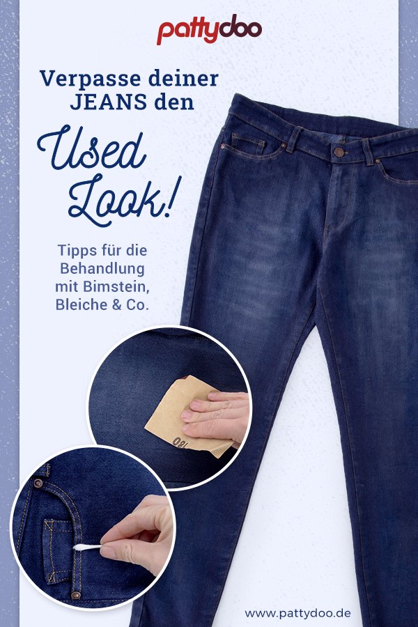 Jeans Used Look selber machen