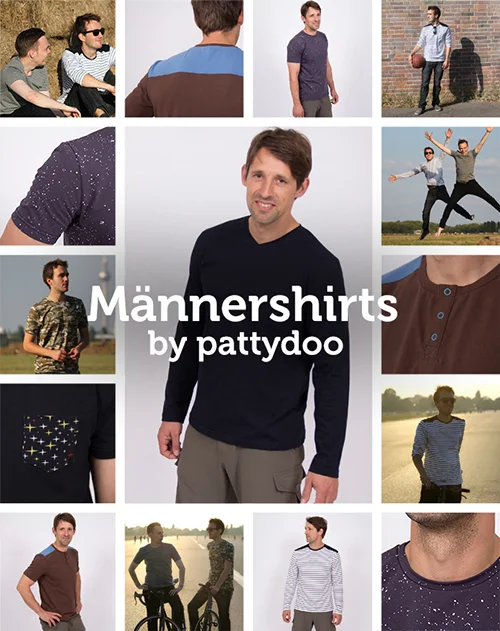 Schnittmuster Männershirts Collage