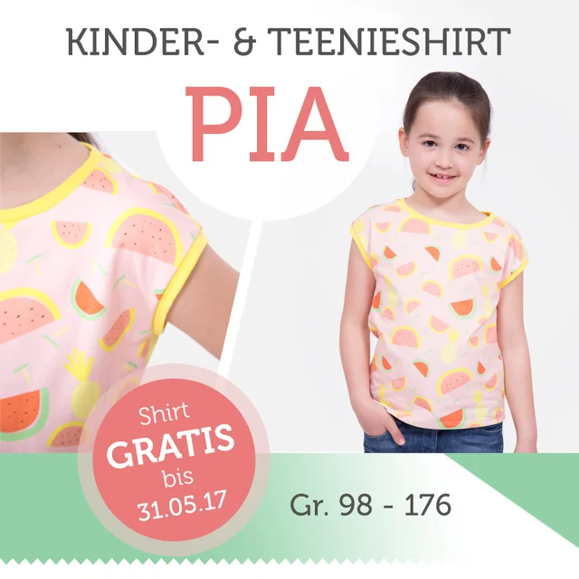 pattydoo Schnittmuster gratis Kindershirt Pia